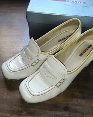 Prada Scarpe Donna Bianche Tg 40 originali shoes

