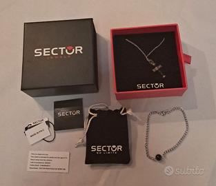 Set Gioielli SECTOR Uomo - Collana Croce+Bracciale