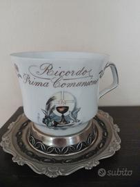 Tazza con piattino ceramica Limoge