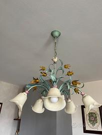 Set 2 lampadari, 1 plafoniera e 2 applique