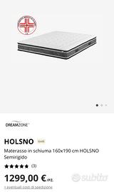 Materasso memory nuovo top di gamma