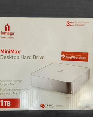 iomega MiniMax Desktop Hard Drive 1TB Nuovo