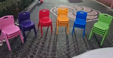 Stock Sedioline Bimbi Colorate Ludoteche Feste