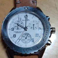 Orologio cronografo Sector 450 in acciaio e pelle