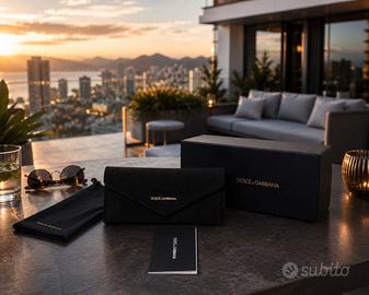 🖤 Custodia Occhiali Dolce & Gabbana Nuova Complet