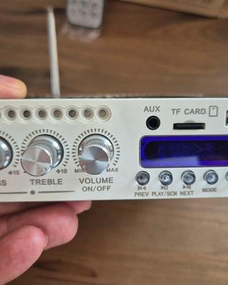 Amplificatore stereo bluetooth 3 in 1