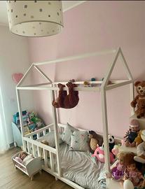 letto a casetta bambini artigianale