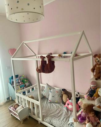 letto a casetta bambini artigianale