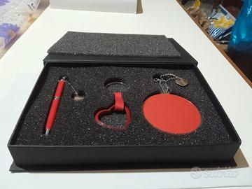 Set 3 pezzi rosso cuore Emanuela Biffoli Firenze 