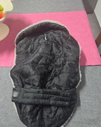 Piumino cane Luna & Teo nero/grigio