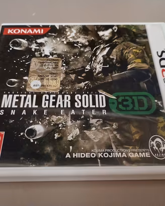 gioco Nintendo 3ds metal Gear solid Snake Eater IT
