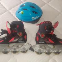 Pattini Roller Oxelo+Casco