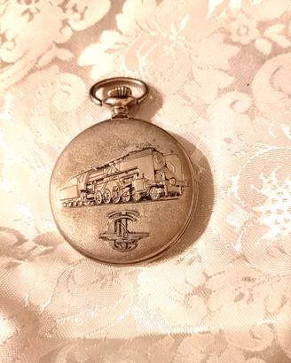 Orologio da tasca Perseo ferroviario vintage