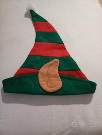 Cappello da elfo con orecchie Natale Carnevale 