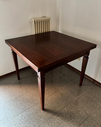 Tavolo allungabile alla tedesca LEGNO 1 m x 1 m