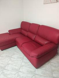 Divano 3 posti angolare con penisola