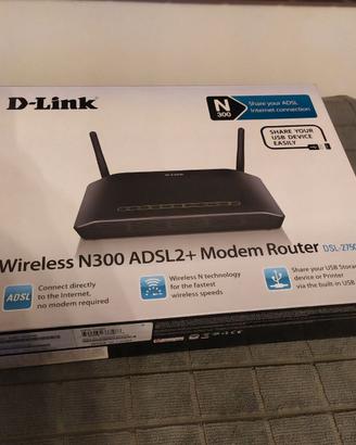 Modem D-link + Router
