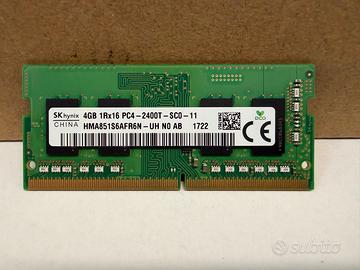 RAM Notebook SK hynix 4GB DDR4 2400MHz SODIMM – Me