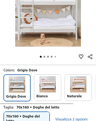 Letto a castello per bambini piccoli