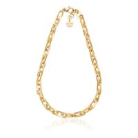 Collana in bronzo dorato lucido lunga 45 cm 2346