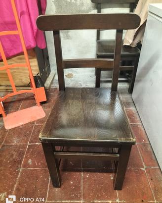 Sedie legno "massello"