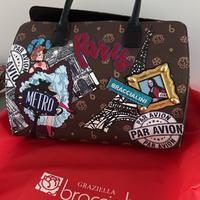 Borsa braccialini collezione cartolina Parigi