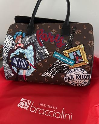 Borsa braccialini collezione cartolina Parigi