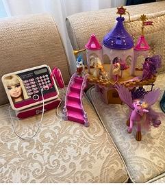 Castello dei Pony e la Cassa di Barbie e varie