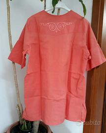 Tunica/camicia corallo Vintage 