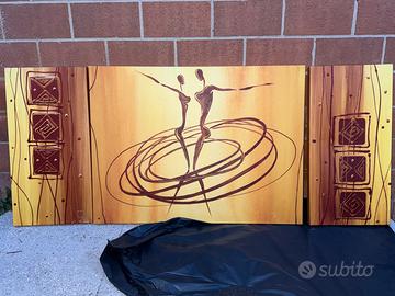 Set 3 quadri astratti ballerini