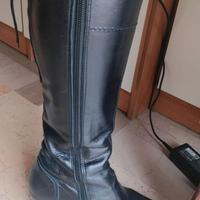 Stivali da donna 36/37, pelle nera, Nero Giardini