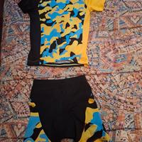 completo bimbo per bici con altro pantaloncino 