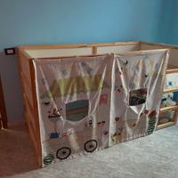 Letto casetta ikea + materasso