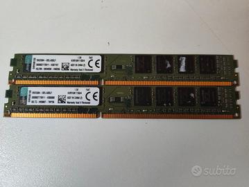 2X RAM KINGSTON 4GB