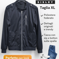 Giubbino Uomo Nero Sisley XL – Giacca Casual