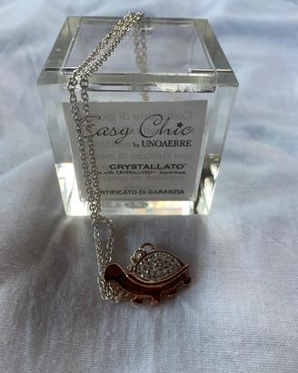 Collana lunga nuova con scatola Unoaerre tartaruga