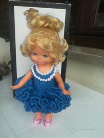 Bambola "ballerina" vintage con carica