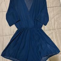 Vestito shorts corto blue taglia M