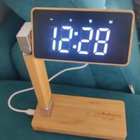 Lampada orologio sveglia ricarica cellulare