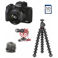 Canon EOS M50 Mark II Vlogger Kit Black