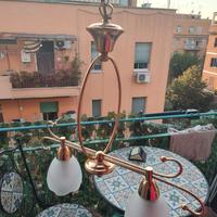 Lampadario ottone artigianato fiorentino