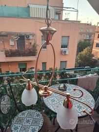Lampadario ottone artigianato fiorentino