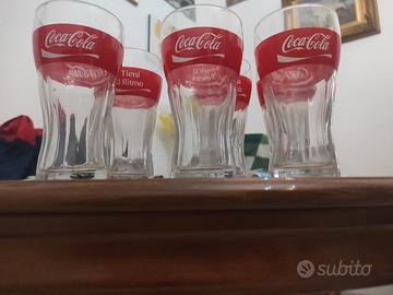bicchieri coca cola vintage 