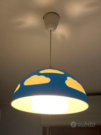 Lampadario Nuvole IKEA SKOJIG Kids - Blu e Bianco