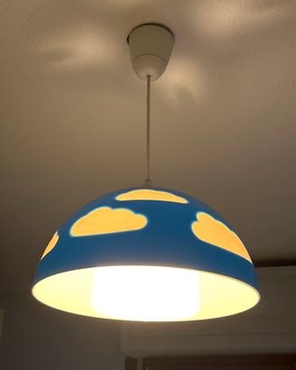 Lampadario Nuvole IKEA SKOJIG Kids - Blu e Bianco
