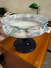 Vaso in vetro lavorato a mano