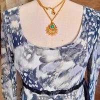 Abito vintage donna viscosa 100% primavera/estate