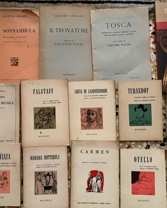 16 libretti opere liriche vintage