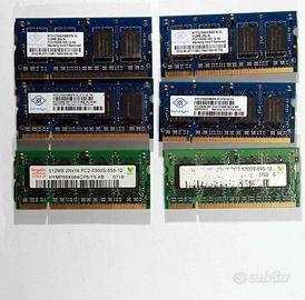 RAM 6x SODIMM ddr2 667MHz 512MB