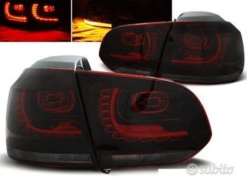 Fanali posteriori a led rosso fume vw golf 6